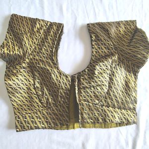 Black And Gold Printed Blouse (Women's)