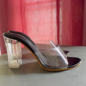 Stylish Transparent Heels