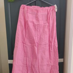 L Size_Petticoat 100% Pure Cotton_ Pink