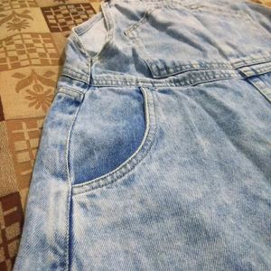 New Zudio Dungaree Shorts Size M