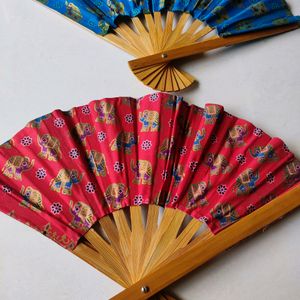 Chinese Vintage Fans- Set Of 2