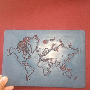 World & India Map Stencil