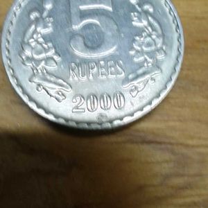 5 Rupees New UNC Condition Coin