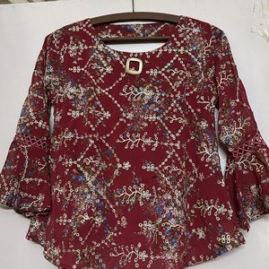 Chikankari Designed Top -L