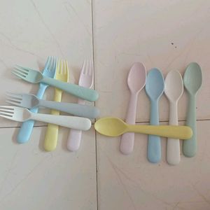 6 Fork And 5 Spoon For Kids Party