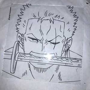 Zoro Glass Painting