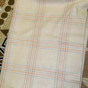 Checkered Wool Women Stole