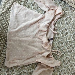 H&M Pink Cold Shoulder Full Sleeves Top