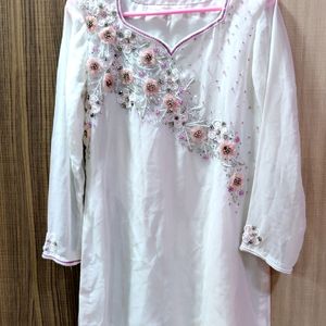 White Rani Kurti