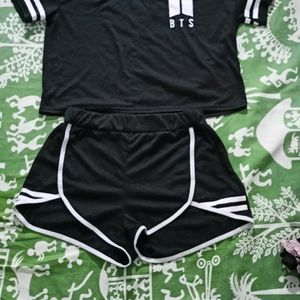 BTS Tshirt And Shorts