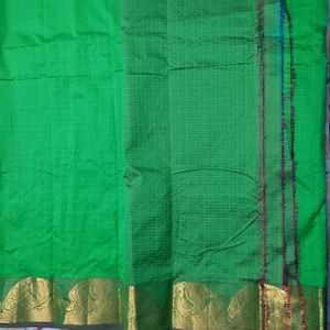 Kancheewaram Green Pure Silk Saree