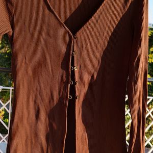 H&M Brown Cardigan/ Size-S