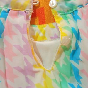 Girls Dress/top Multicolor Flare