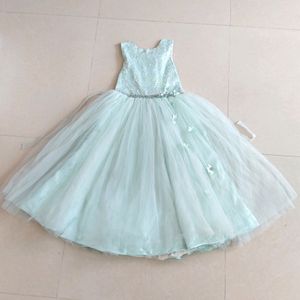 Light Green Dress For 8-10 Year Baby Girl