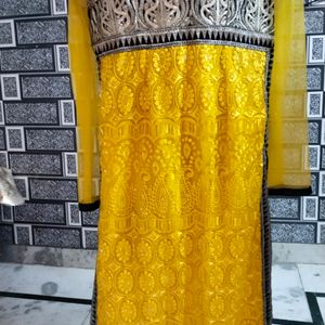 This Is Very Beautiful A-Line Suit With Salwar