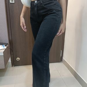 Black Straight Leg Jeans