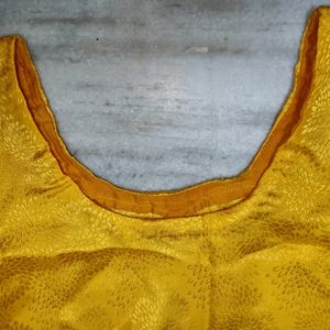 Honey Yellow Silk Suit