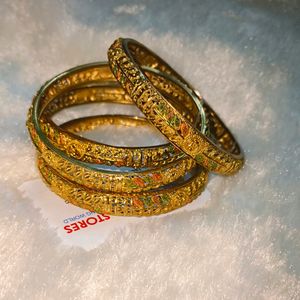 1 grm Gold Bangles Of Size 2.4