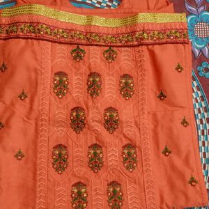 Coral Colour kurta (New without tag)