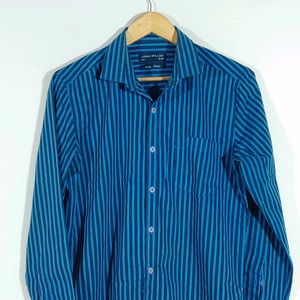 Blue Striped Shirt For Men's