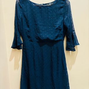 Women Navy Blue Mini Dress