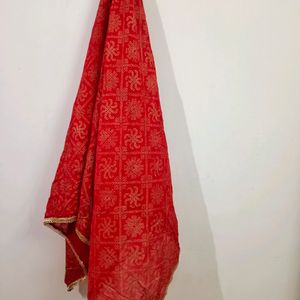 Rajasthani Red Anarkali Kurta Set