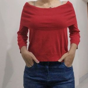 Off Shoulder Sweatshirt