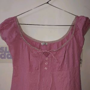 Pink Cottagecore Dress