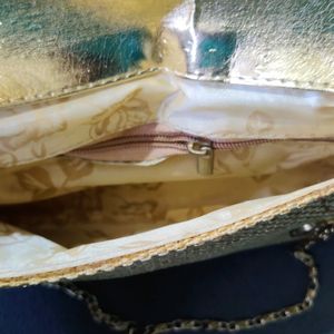 Gold Colour Sling Bag