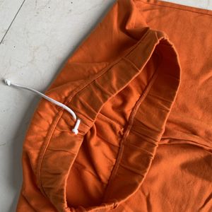 Capris Orange 3/4 Track Pants