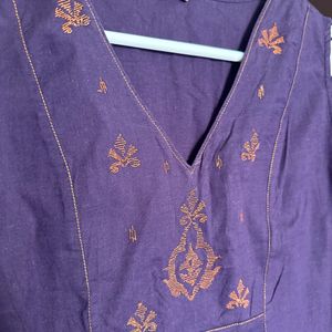 Deep Purple Tunic Kurti