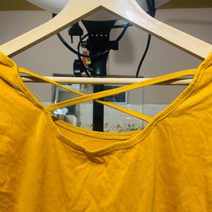 Mustard Crop Top