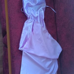 Satin Lavender Shiny Dress For Women