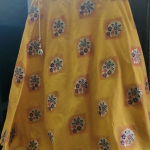 Yellow Blue Lehenga