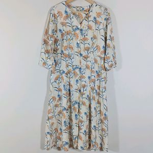 AND Off White Printed Casual  Dress