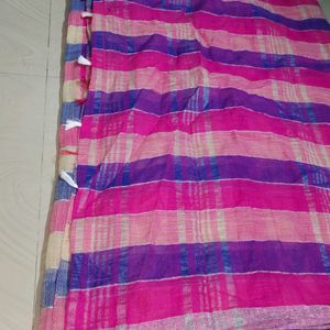 Cotton Silk Multicolor Saree