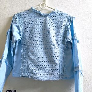 Women Sky-blue Top