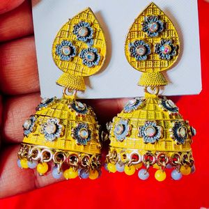 New Meenakari Jhumka 6 Colors Available