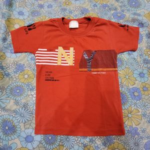 Boys Red T-shirt (Pack Of 2)