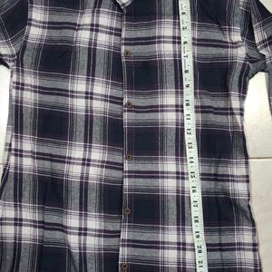 Purple Checks Shirt For Women