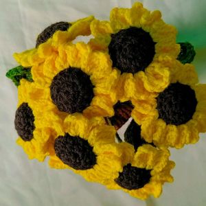 Crochet Sunflower 🌻 With Pot