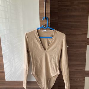 Zara Nude/beige Bodysuit