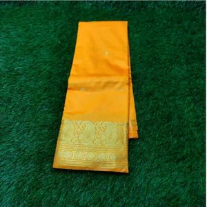 💓💓Yellow Saree Silk 💕