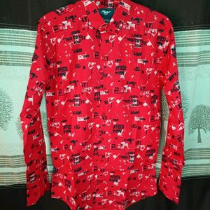 Mens Red Colour Shirt New