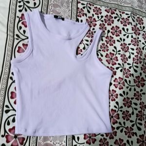 Lavender Colour Tank Top