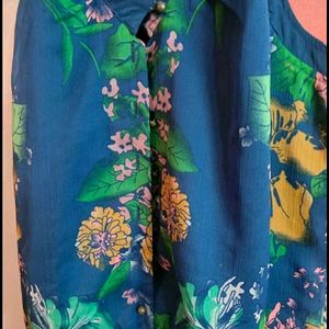 Tropical Print Jumpsuit