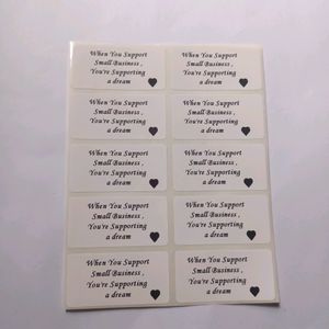 Small Business Thank Us Stickers