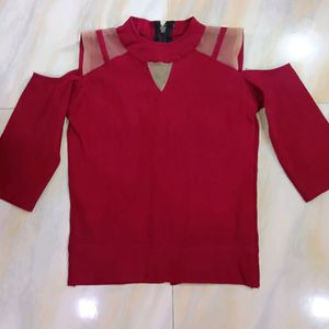 Maroon Colour Top