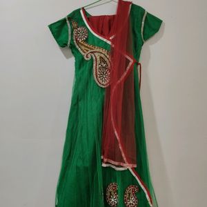 Anarkali With Pant And Dupatta