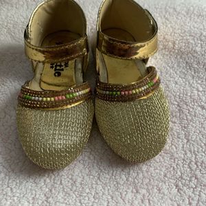 Golden Shoes For Tiny Feet